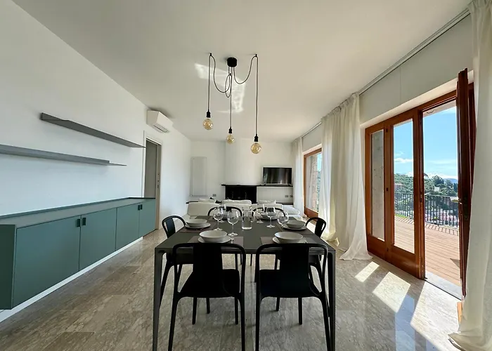 Appartamento Modern And Elegant With A Spacious Sea View Terrace Overlooking Palmaria Island Bright Designer Interiors Fully Equipped Up To 6 Guests Private Parking Aircon The Comforts For A Perfect *