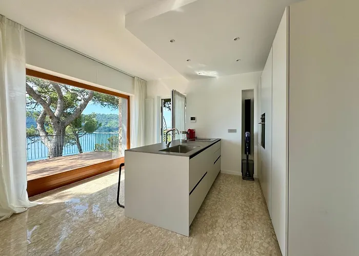 Lejlighed Modern And Elegant With A Spacious Sea View Terrace Overlooking Palmaria Island Bright Designer Interiors Fully Equipped Up To 6 Guests Private Parking Aircon The Comforts For A Perfect Porto Venere